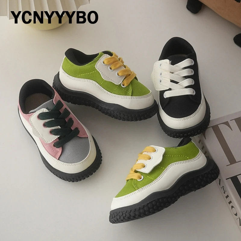 New 2023 Kids Casual Sneakers Children Brand Canvas Shoes Baby Girls