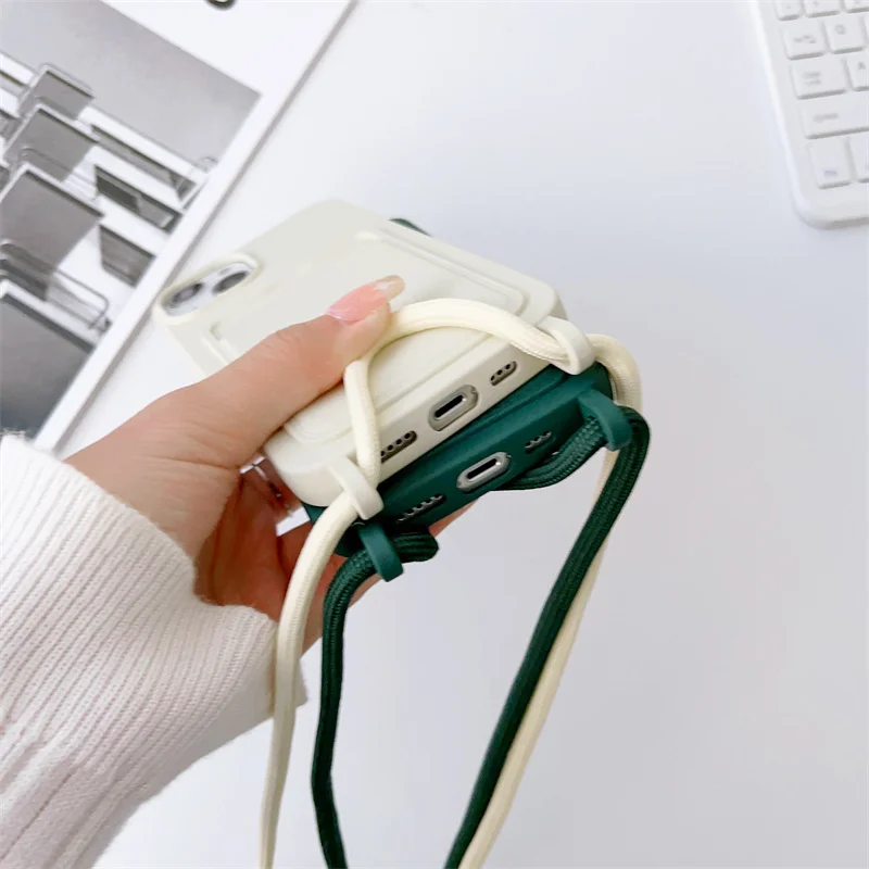 Versatile Crossbody Lanyard Silicone Phone Case Cover