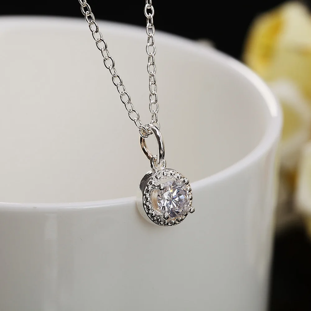 Hot trend 925 sterling Silver crystal pendant necklace earring ring for women Fashion Party wedding accessories Gift Jewelry set 6 Hot trend 925 sterling Silver crystal pendant necklace earring ring for women Fashion Party wedding accessories Gift Jewelry set 6