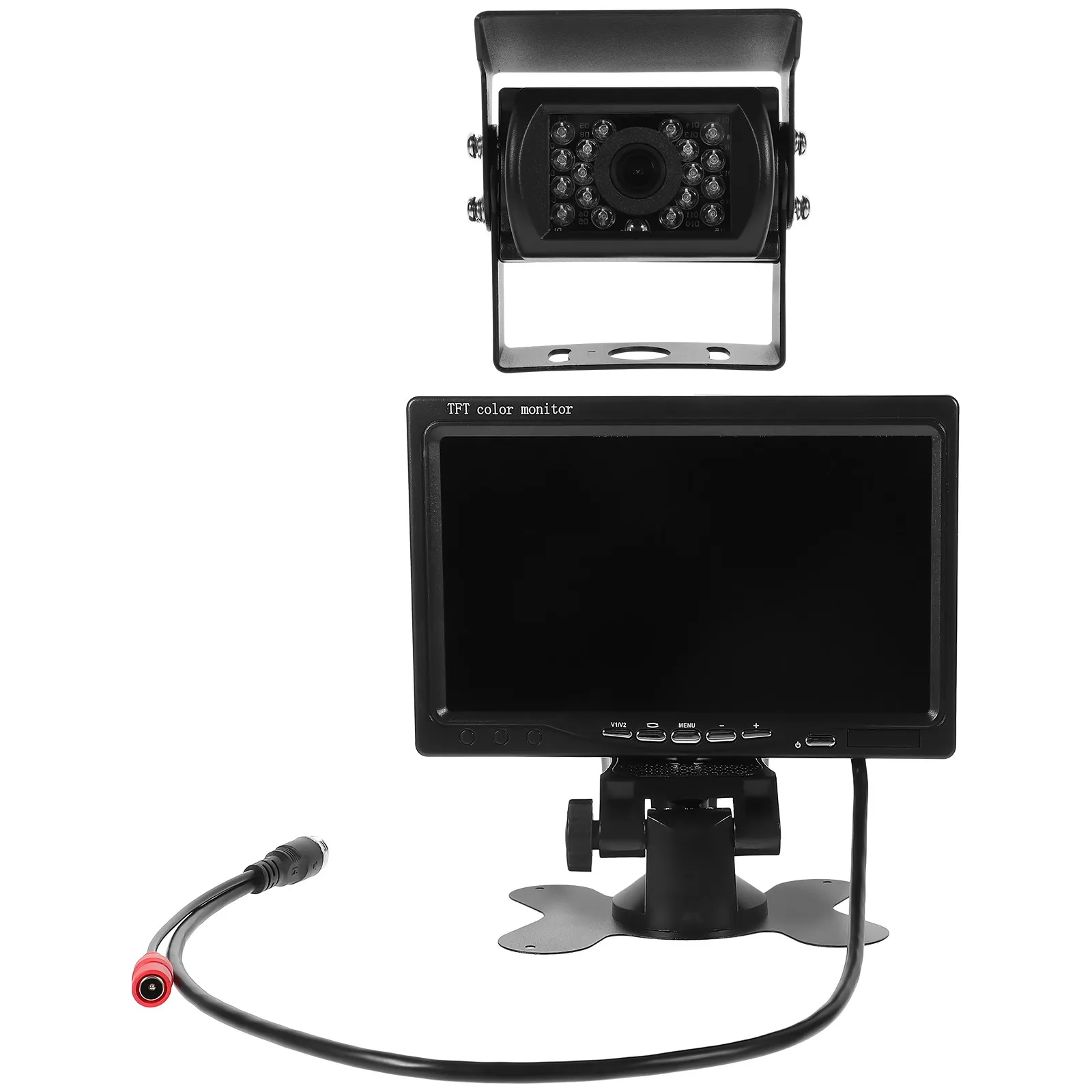 1세트 자동차 SUV 밴 트럭용 투명 디스플레이 백업 카메라 모니터 후방 이미..