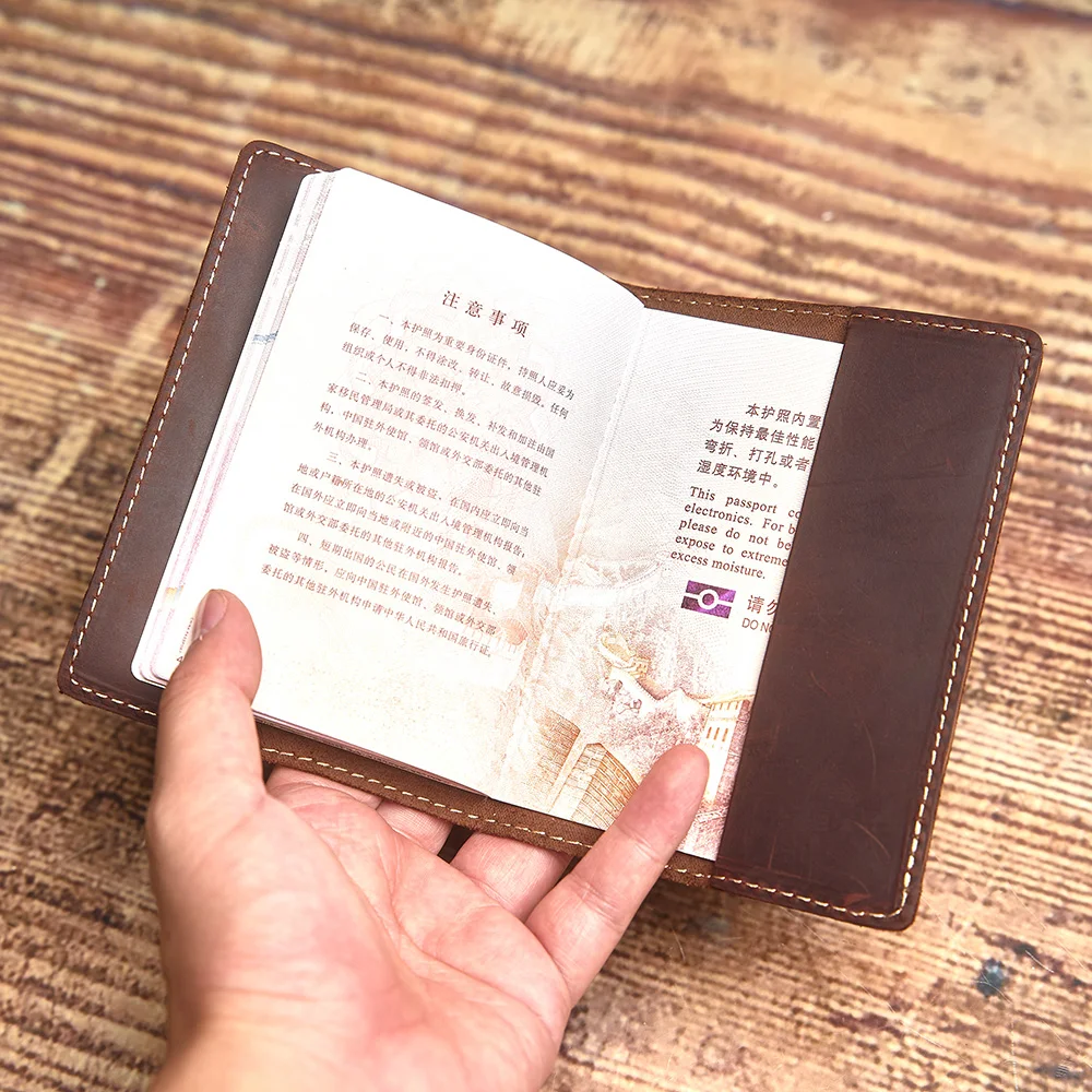 Genuine Leather Passport Holder