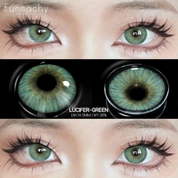 Vibrant Natural Colored Contact Lenses - Blue & Green Hues (LUCIFER - GREEN)