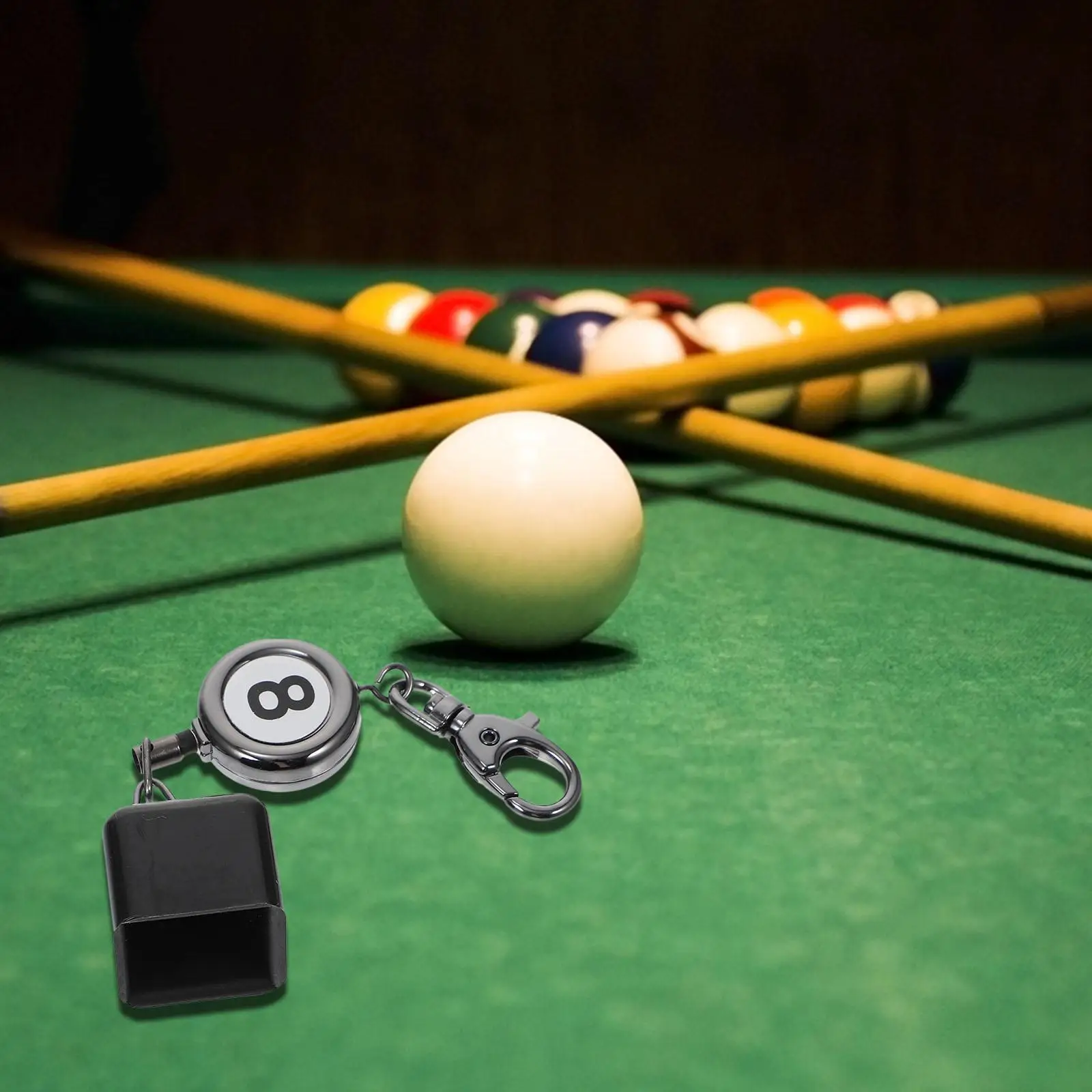 Durable Compact Pool Chalk Holder Snooker Chalk Holder Billiard Supply Pool Table Accessories Lightweight Portable Keychain