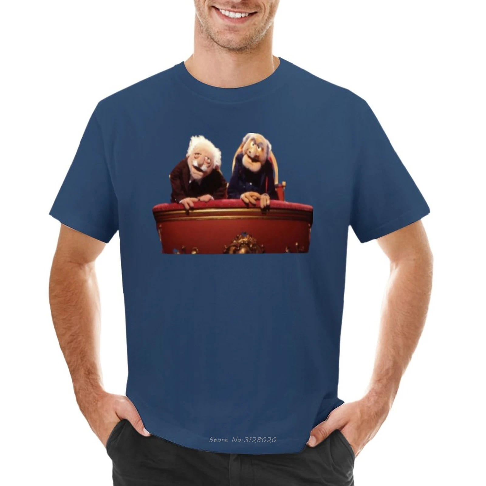 Statler und Waldorf Vintage T-Shirt Sommer Tops T-Shirts Mann Grafik T-Shirt Mode übergroße T-Shirt Männer Kleidung Tops T-Shirts – Detail 7
