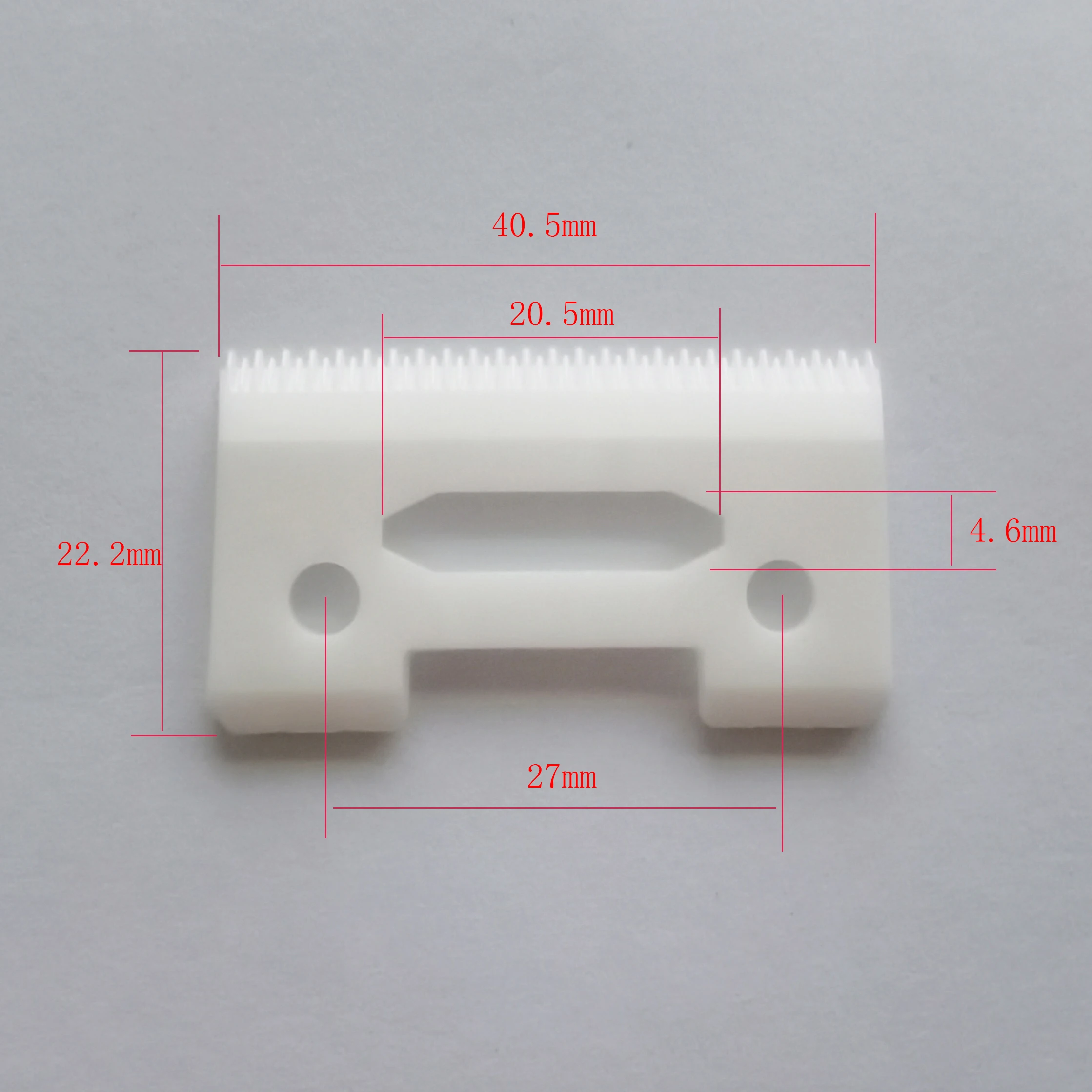 Hair Clipper Replacement Blade Magic 2-Hole Stagger-Tooth Ceramic Movable Blade Cordless Clipper Replaceable Blade For Wahl Shear Clipper With plastic Box