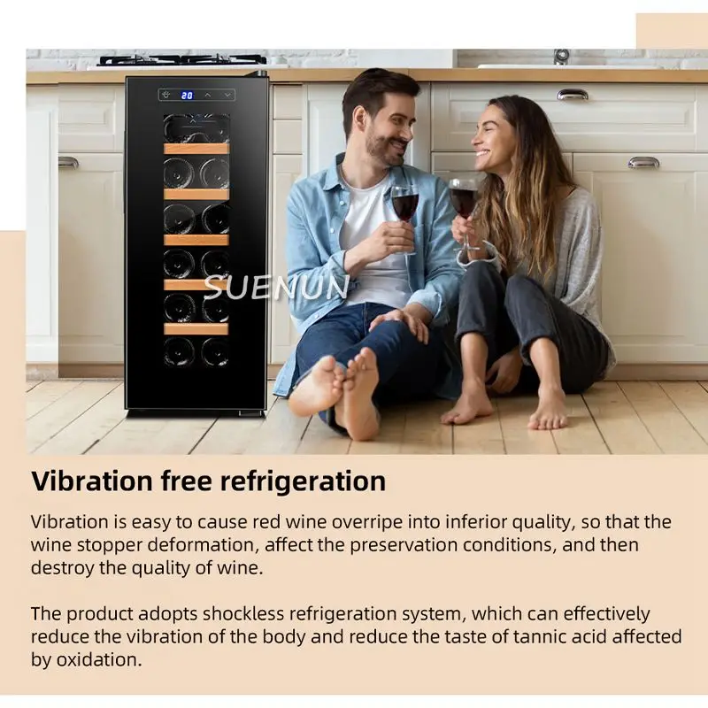Electronic Wine Cooler Thermostat Wine Cooler Household Refrigerator Tea Small Mini Cigar