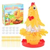 Funny Hen Laying Eggs Hair Pulling board Game Stick Family Gathering Interactive Tabletop Game Egg Drop Toys for party gift kids 1