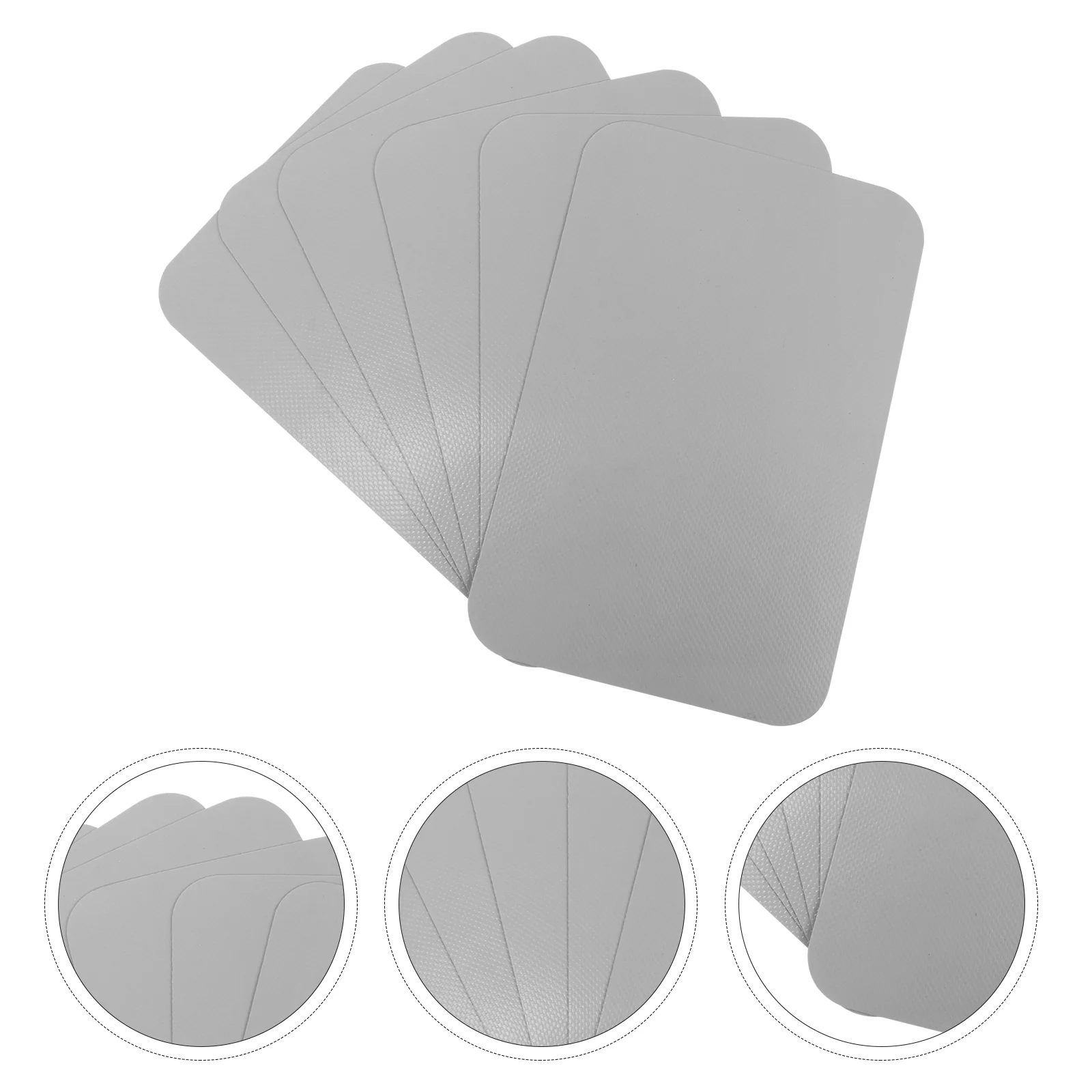 6 Pcs Kayak Repair Reduction Patch Gonfiabile Adesivo Impermeabile Autoadesivo In Pvc Patch Canoa Per Barche