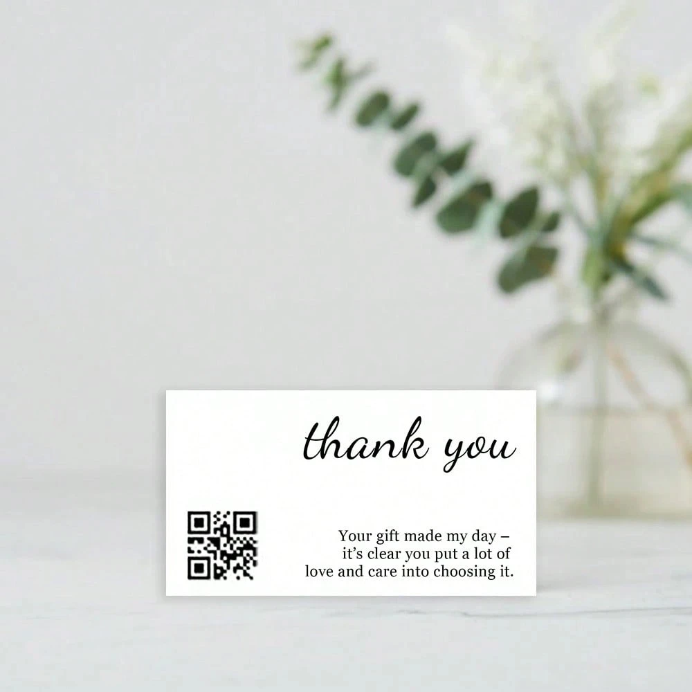 100개 맞춤형 카드 인사말 QR 코드 결제 쿠폰 생일, 결혼식, 파티, 휴일 행사용