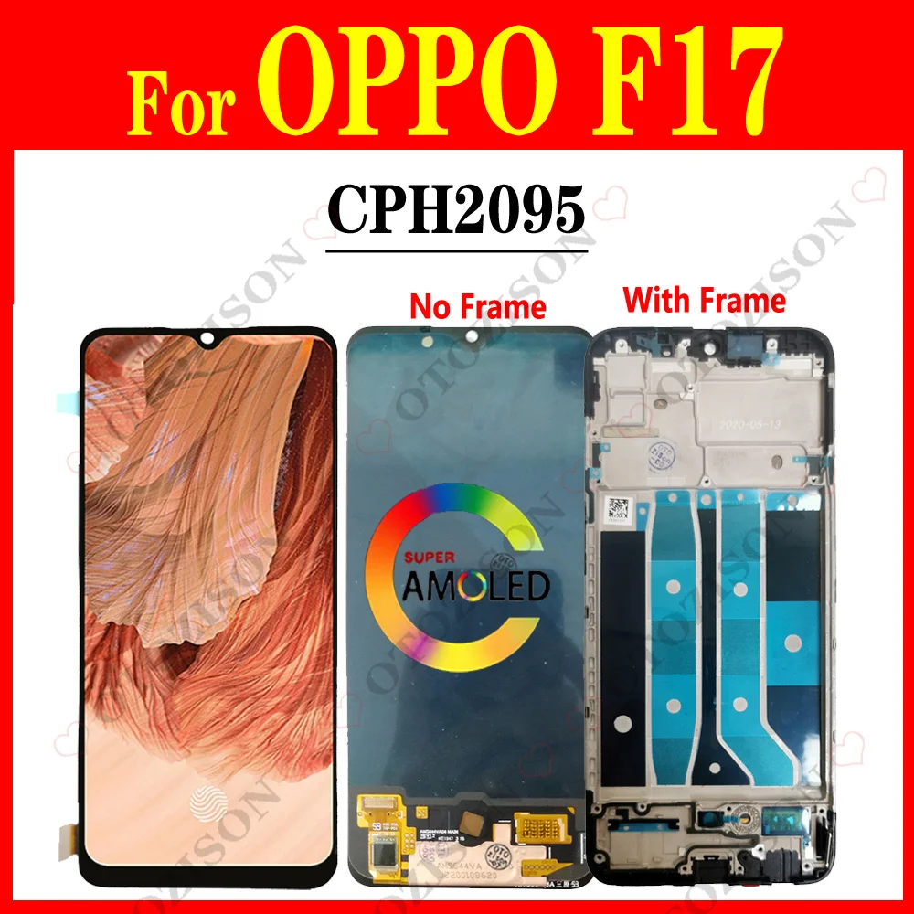 644ForOPPOF17LCDWithFrameCPH2095LCDDisplayTouchScreen
