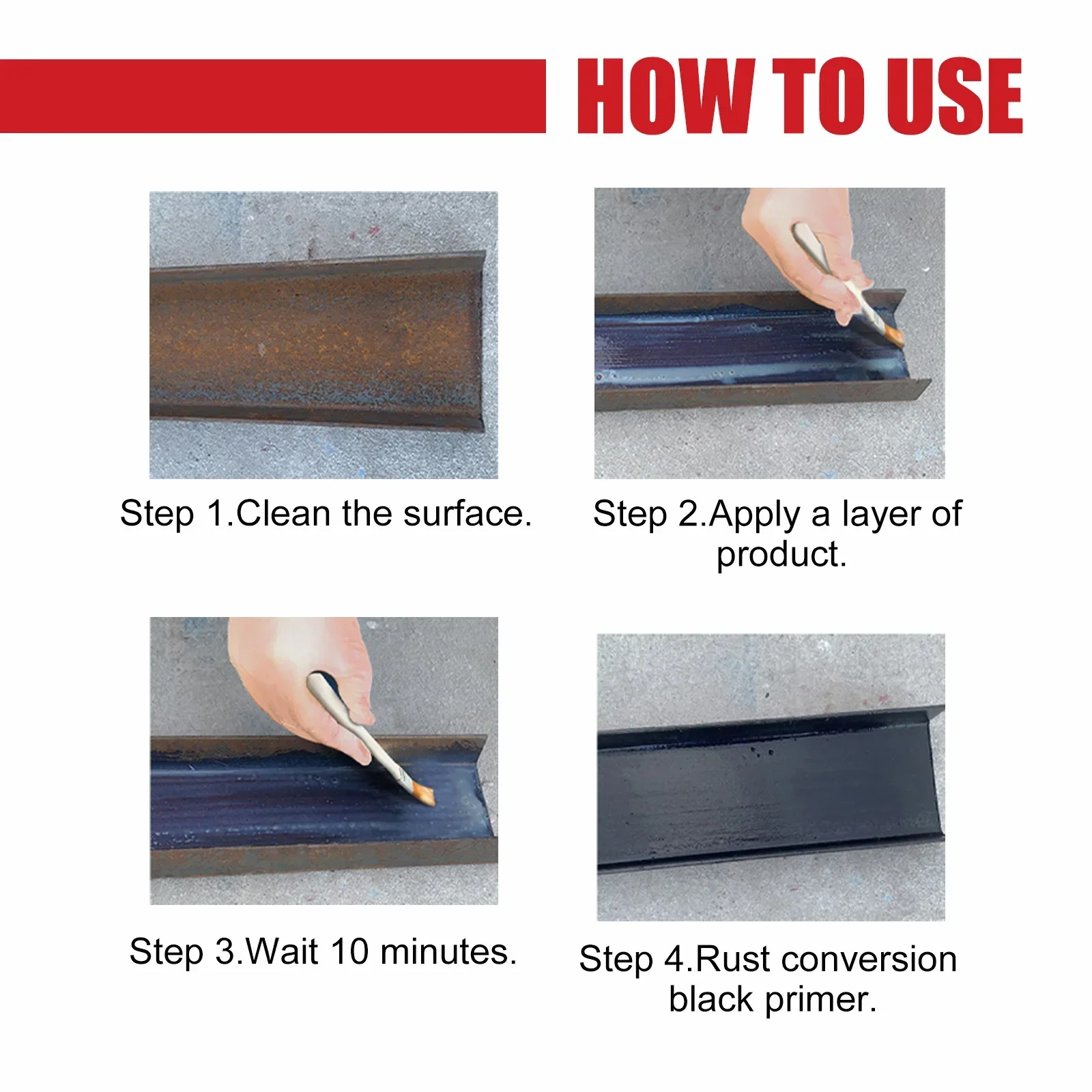 Water Based Metal Rust Remover Converter for Car Chassis