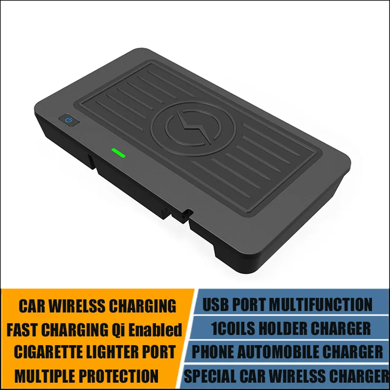 

Wireless Charger Charging Central Control Organizer Fast Phone Qi Car Accessories For BMW 3 4 Series G20 G21 G22 G28 2019-2021