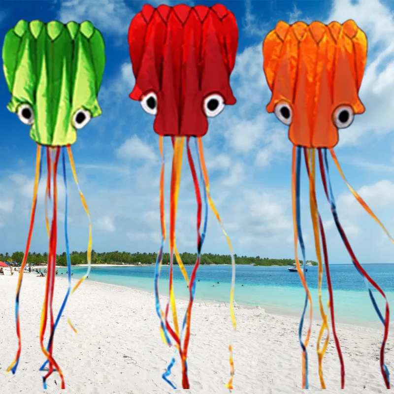 

free shipping new octopus kites flying toys for children kites line professional winds kites factory adults kites kitesurf koi