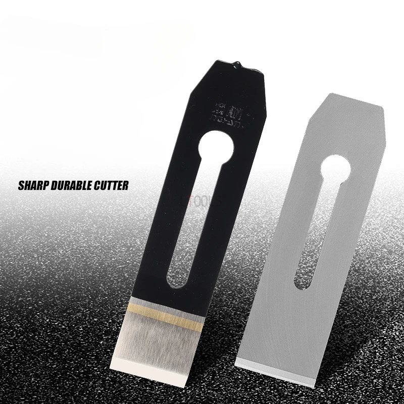 Hand Planer Blade 38mm/44mm/51mm Woodworking Edge Trimming Cutter Steel Blades Carpenter Welding Front Steel Planing Blade Tools