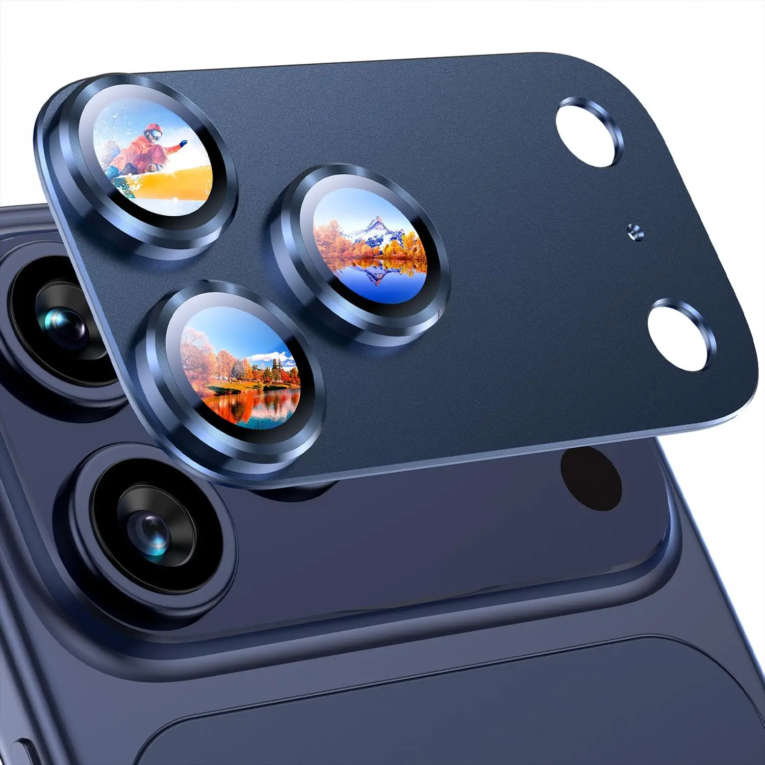 ตัวเลือกสินค้า ฟิล์มกระจกนิรภัยป้องกันเลนส์กล้องสำหรับ iPhone 17 Pro Max อุปกรณ์ป้องกันเลนส์สำหรับ iPhone 17 Pro Air