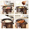 220V Intelligent Ceramic Slow Cooker with Automatic Function for Home Purple Clay Pot for Stewing Soup and Braising Meat 3