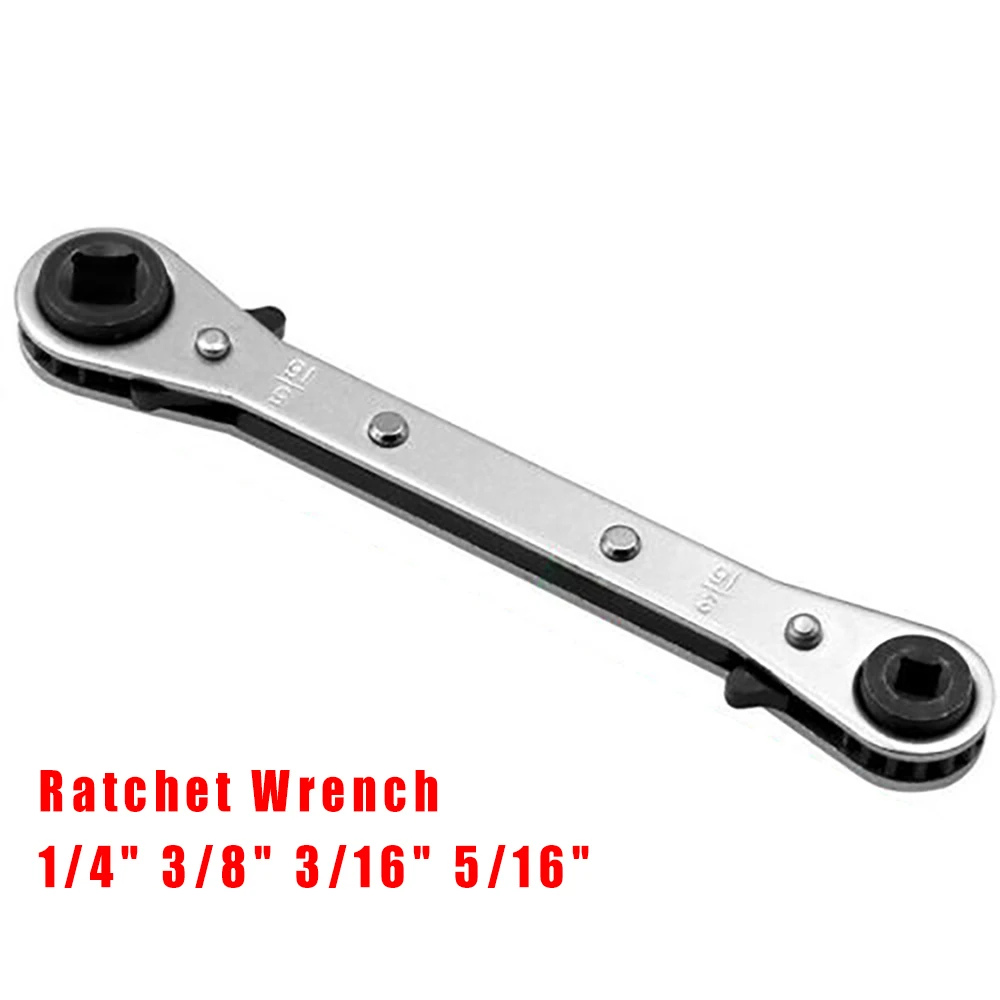 

Refrigeration Ratchet Wrench 1/4 3/8 3/16 5/16Inch Port Valve HVAC Tool CS For Use On Compressors With Access Valves