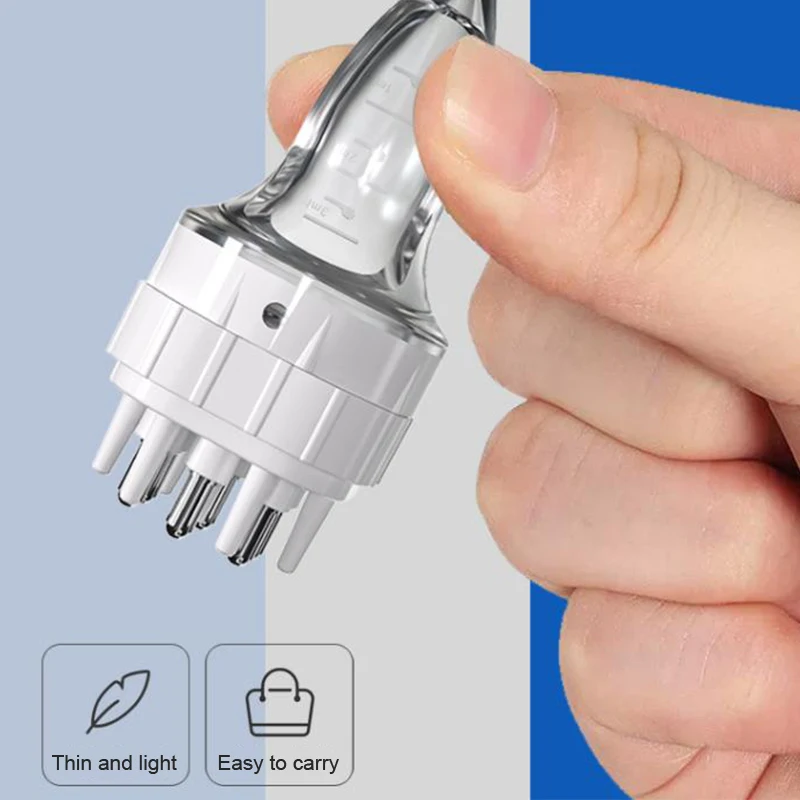 Scalp Massager Six Needles Scalp Applicator Liquid Comb Hair Roots Medicine Comb Hair For Growth Serum Oil Nourish Guiding Massager scalp massager