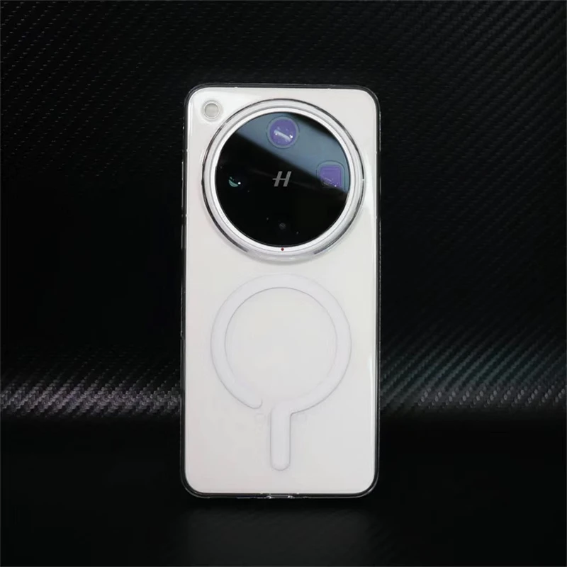 Luxury Transparent Magnetic Phone Case - Slim Hard Back Cover with Fashionable Bumper Design