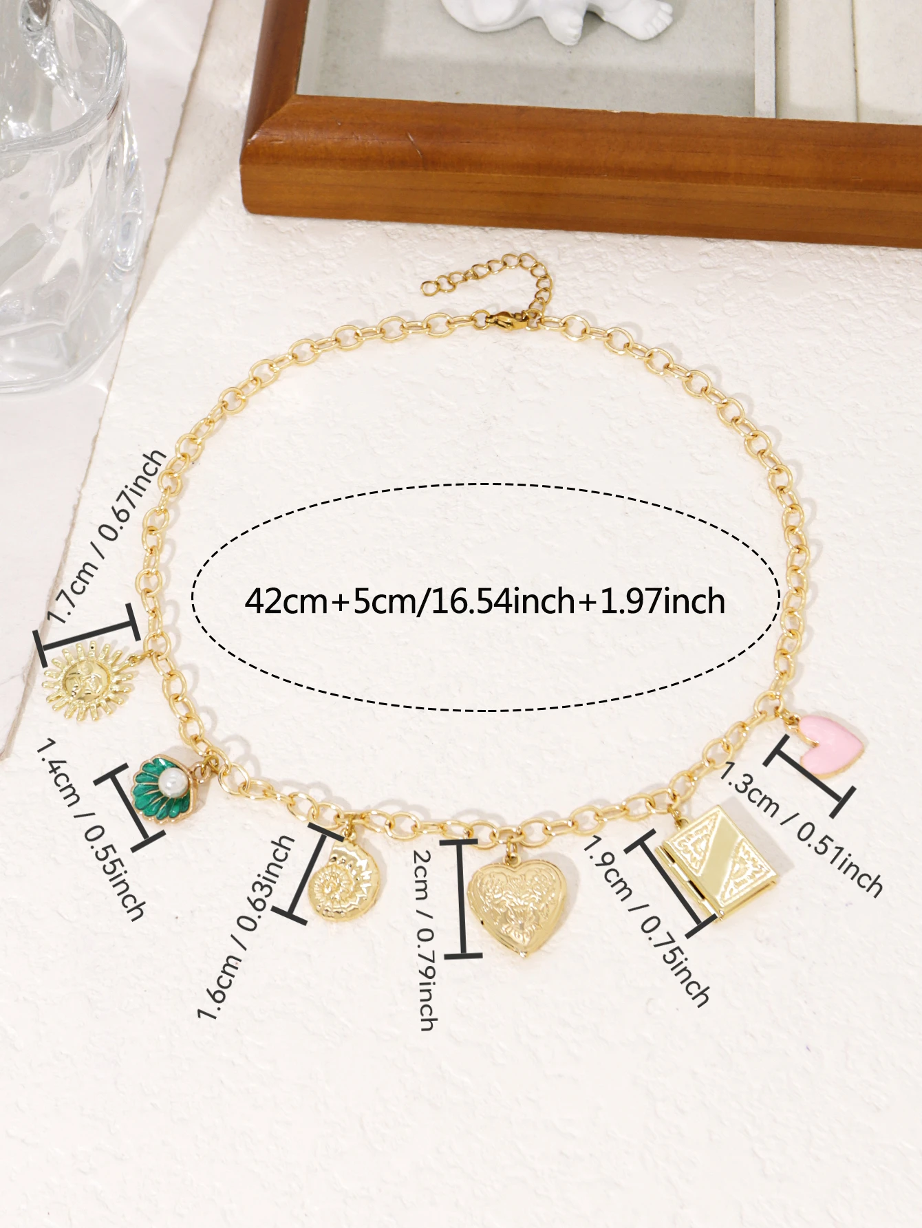 Charm Conch Shell Love Various Pendants Necklace Womens High Quality