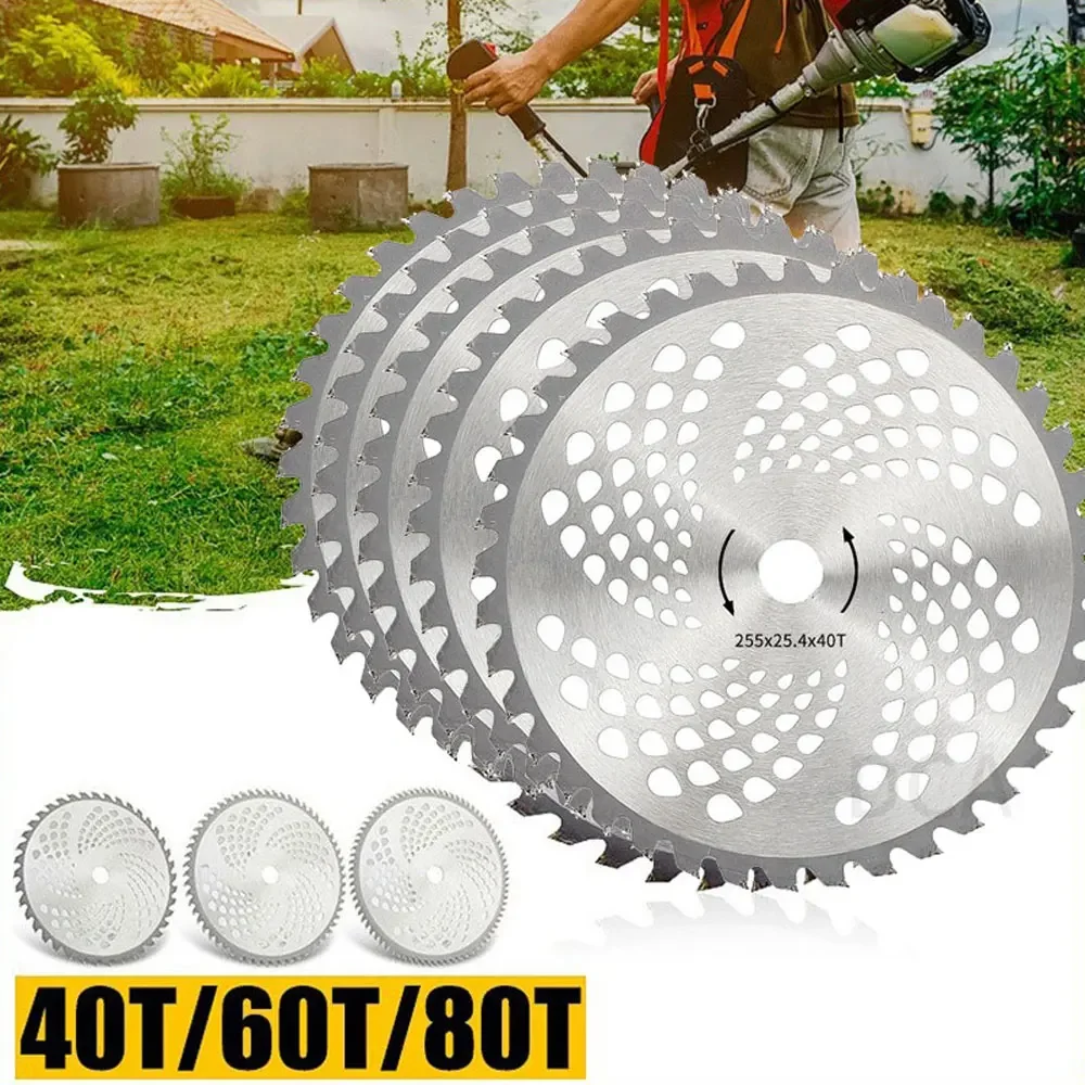thumbnail image 2 of 10" 40T Carbide Tip Brush Cutter, Trimmer, Weed Eater Blades Wacker 2 of 14