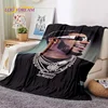 Rapper Singer Free Anuel AA Hip Hop Blanket,Soft Throw Blanket for Home Bedroom Bed Sofa Picnic Travel Office Cover Blanket Kids 1