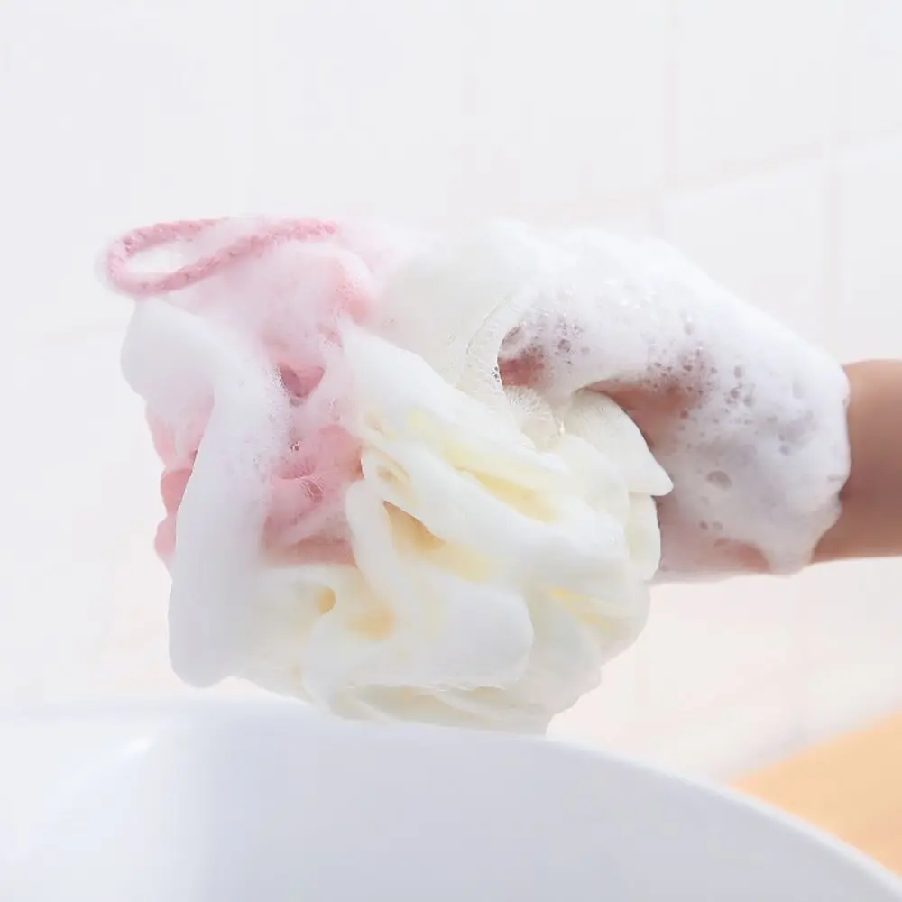 Soft Shower Mesh Foaming Sponge Bath Bubble Ball Body Skin Scrub Exfoliating Scrubber Back Brush Bathroom Shower Accessories 3