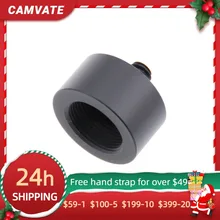 

CAMVATE Universal Standard Mic Stand Adapter With 1/4"-20 Male To 5/ 8"-27 Female For DSLR Camera Microphone Holder Supporting