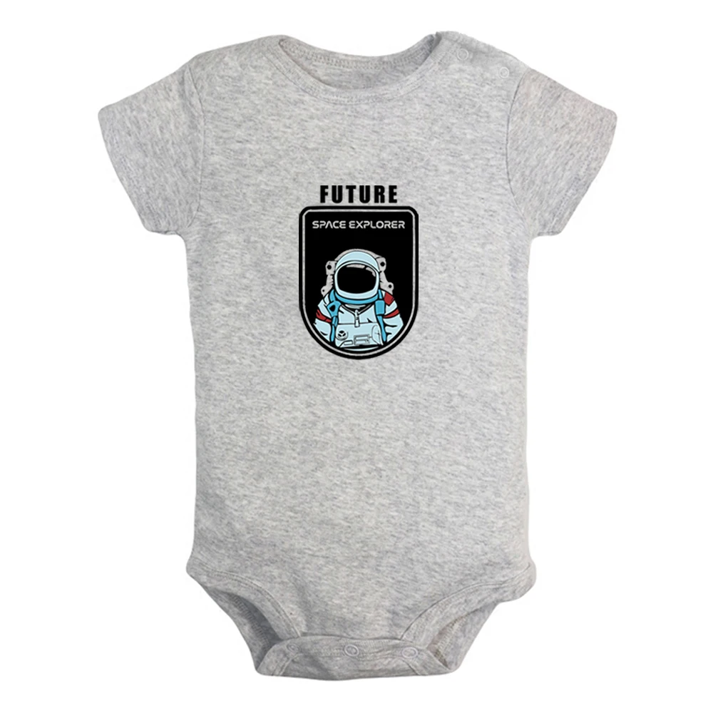 

Future Planet Space Explorer Cute Baby Rompers Baby Boys Girl Fun Print Bodysuit Infant Short Sleeves Jumpsuit Kids Soft Clothes
