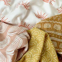 60*60cm Muslin Bamboo Cotton Baby Blanket Baby Newborn Blankets Newborn Swaddle Wrap Burp Cloths Towel Pielucha dropshipping 2