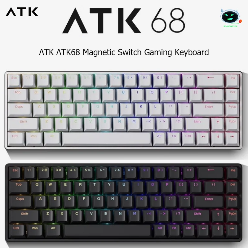 Atk atk68 keyboard magnetic switch gaming keyboard smart speed x quick