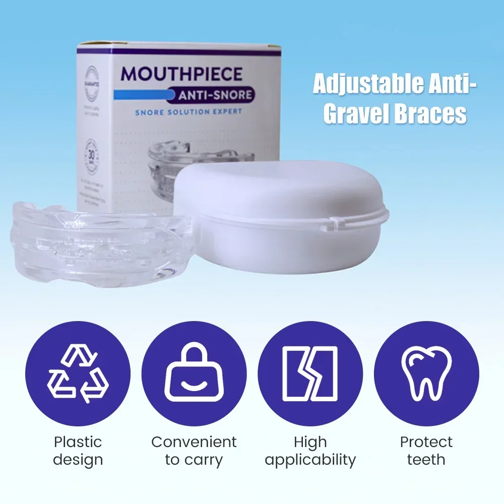 Mouthpiece Anti Snore Mouth Guard Silicone Stop Snoring Bruxism Sleeping Aid Apnea Guard Teeth Snoring Stop Snore Oral Device