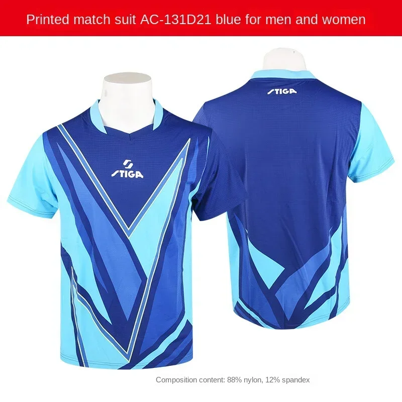national team Sport jersey stiga Table tennis jersey men women t-shirts T shirt Badminton bottom quick dry top