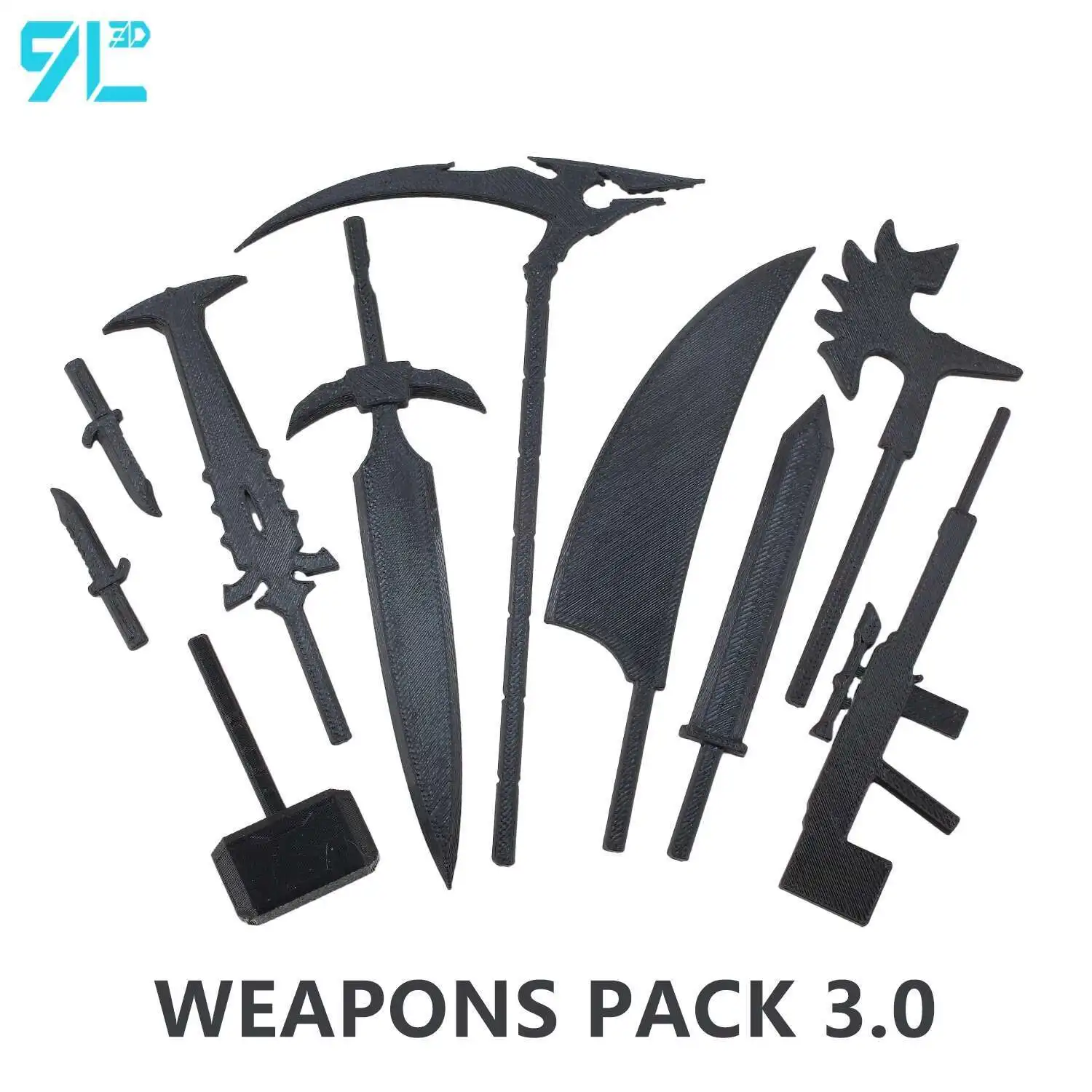 Weapons Pack 3.0 for 9L3D Lucky13 T13 Dummy13 Action Figure