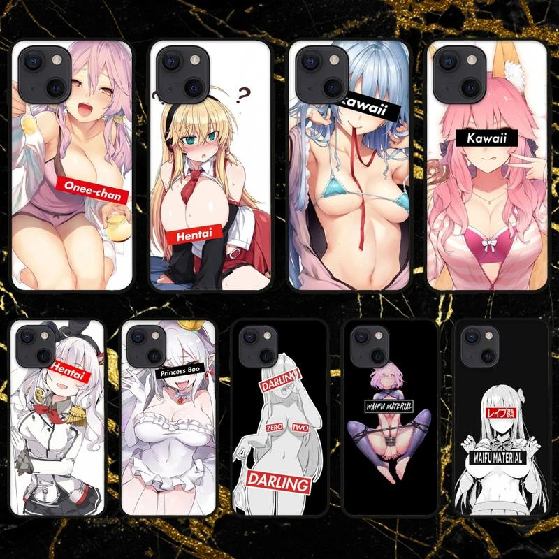 Anime Hentai Onee Chan kawaii Phone Case For iPhone 11 12 Mini 13 Pro XS Max X 8 7 6s Plus 5 SE XR Shell iphone se silicone case iPhone SE