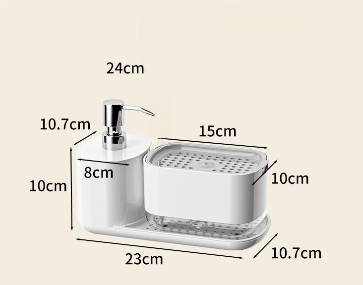 Kitchen Countertop Dish Soap Dispenser Box
