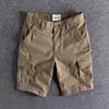Harajuku Fashion Streetwear Summer Shorts Men's Camo Cargo Knee Length Work Twill Cotton Loose Fit Camouflage Shorts for Men 3
