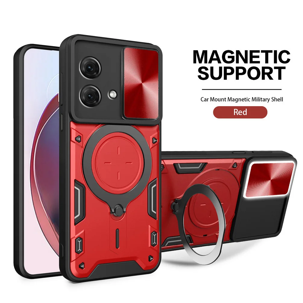 Shockproof Phone Case With Camera Protector & Rotating Ring Holder_voghion.com
