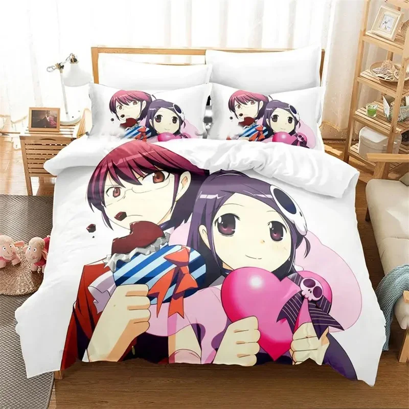 Fashion 3D Print Anime The World God Only Knows Bedding Set Boys Girl Twin Queen King Size Duvet Cover Pillowcase Bed Boys Adult