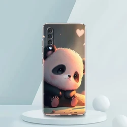 Chic Panda Luxury Transparent Silicone Phone Case Cover - Samsung A70 (B1)