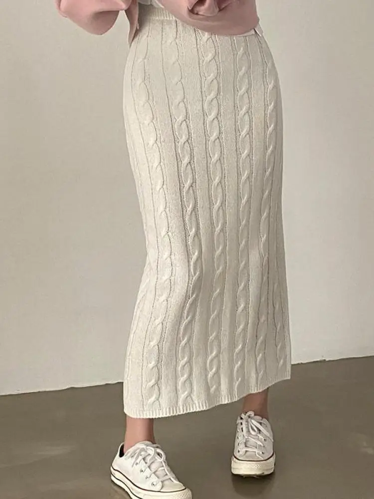 Ylingjun - Faldas Midi De Lana Cálida Para Mujer, Para Invierno