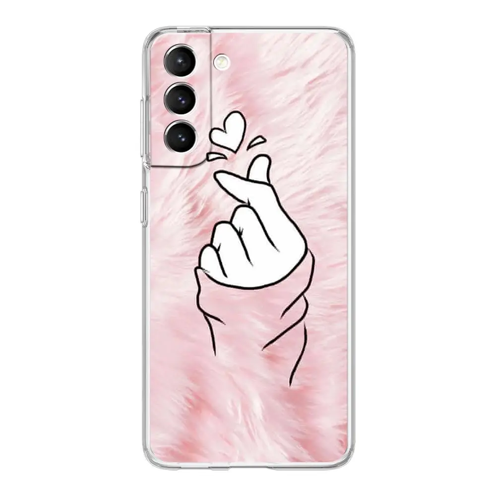 Rose Gold Pink Marble Clear Soft Phone Case Cover