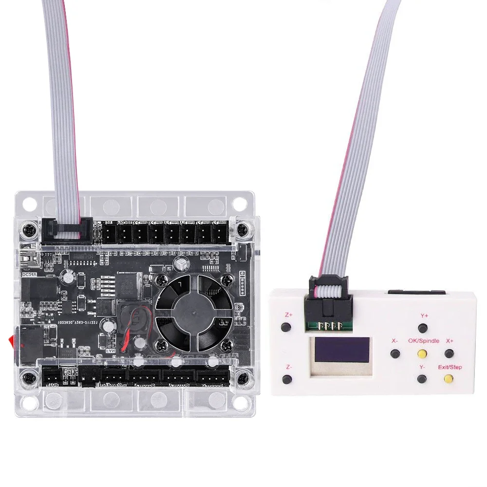 Yofuly CNC Engraving Machine Control Board GRBL 1.1 USB Port 3-Axis Integrated Driver with Offline Controller for CNC 3018 Pro cnc router parts