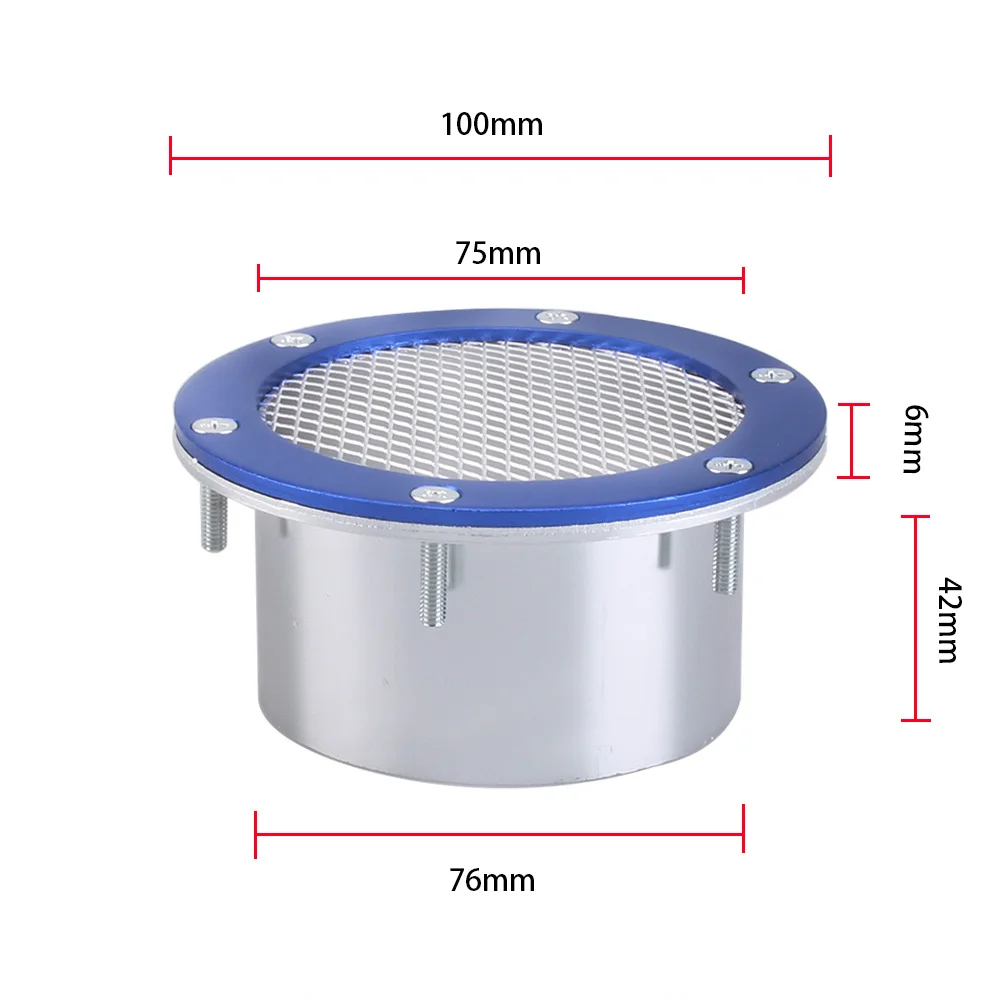 Air Intake Kit Car Racing Air Duct Grille Bumper Vent Inlet Cold-Air Intake Universal Bumper Vent Inlet Air Duct Cover 3/3.5/4" Car Accessories
