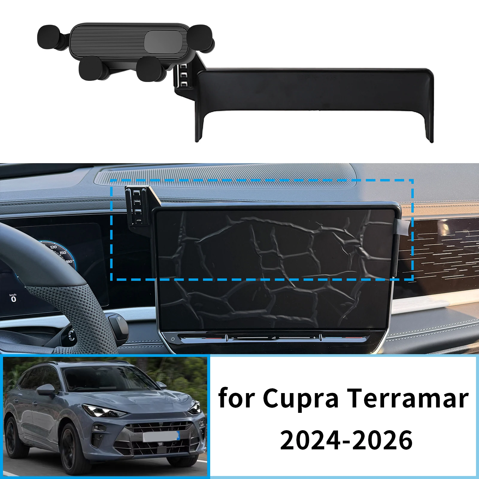 Coleya Soporte Móvil Magnético Compatible con Cupra Terramar 2024-2026