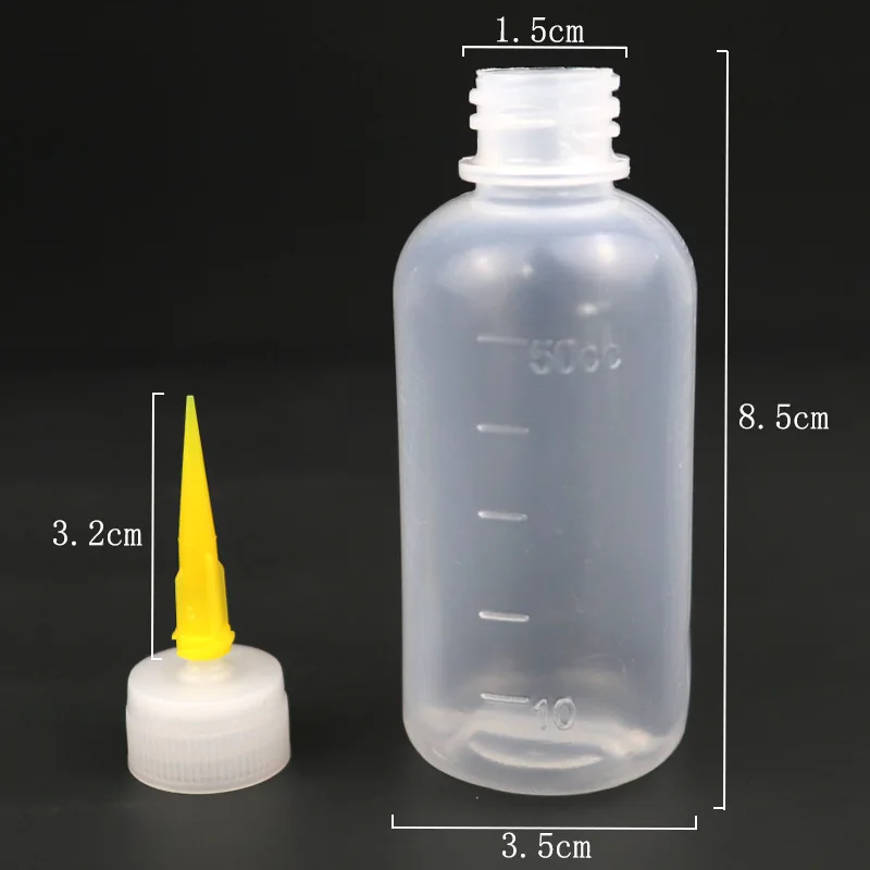 Jam Painting Squeeze Bottles with 7 Nozzles Cream Cake Decor 50ML Bottle for Baking Drawing Pastry Tools Kitchen Accessories