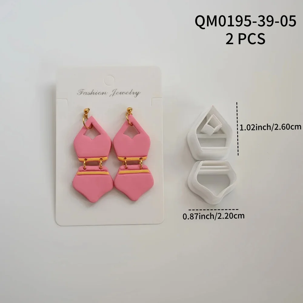 Sommer Badeanzug Hut weiche Keramik Polymer Clay Cutter / DIY Ohrringe Schmuck Anhänger Ton Schneiden Form / Kühlschrank Magnete Form – Detail 6