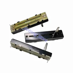 1pc ALPHA 72MM RA45D2F B10K Sound Console Mixer Fader Slide Potentiometer B10Kx2 Dual Unit 20mm Handle 45mm Travel