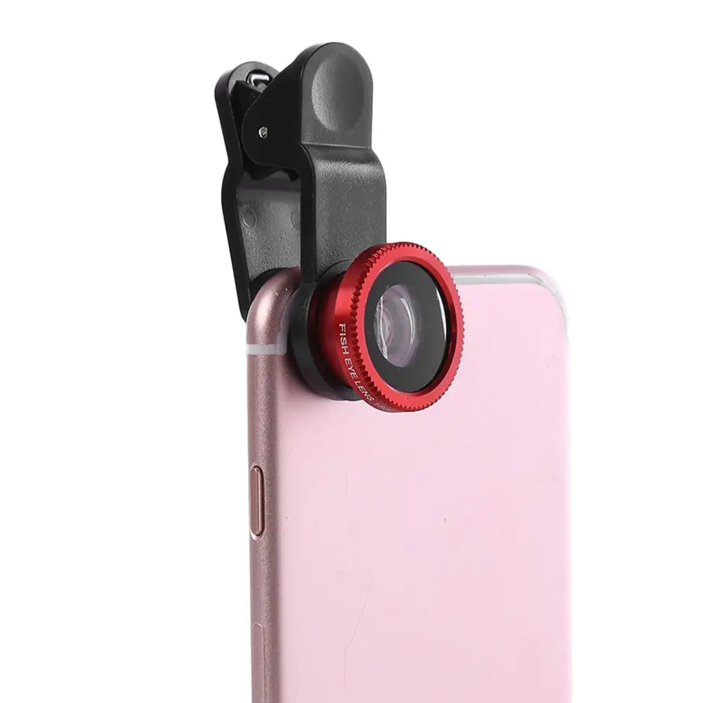 3 in 1 Wide Angle Macro Fisheye Phone Lens Kit Multifunctional Practical Ultra-portable Durable for iPhone Samsung Huawei Xiaomi 