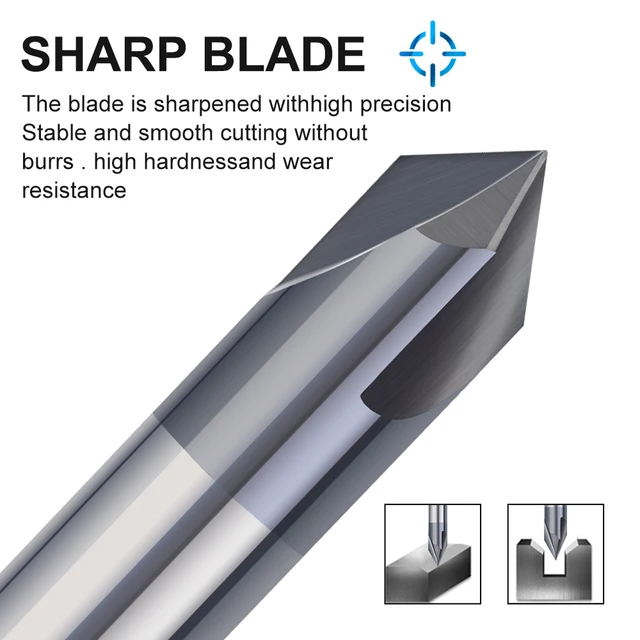 Fresa Per Sbavatura VHM Ø3mm - Metallo Duro 90° Per Lavorazioni Di Precisione - Foto 10